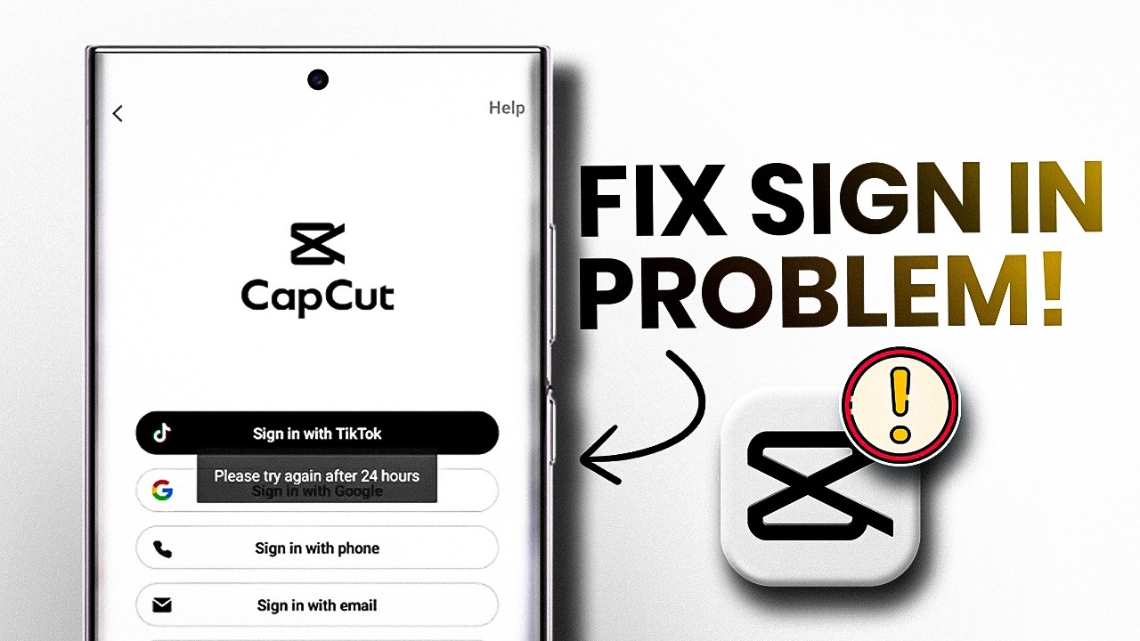 FIX Capcut Couldn't Sign In Try Again Latter on Android Phone | Capcut ...