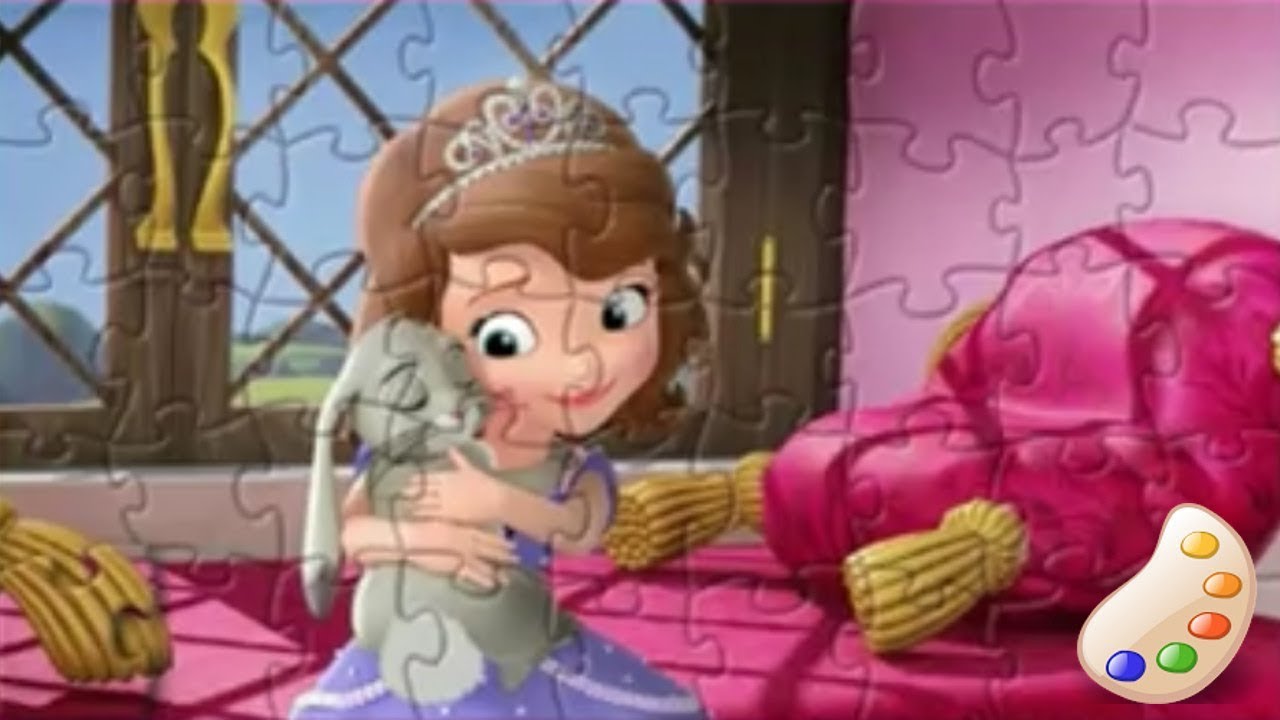 Sofia The First Disney Princess Fun Kids Puzzle Games - YouTube