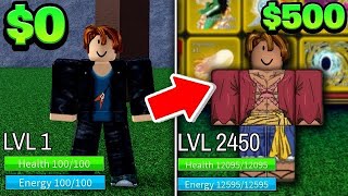 $1 vs $10,000 Blox Fruits Account