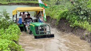 ट्रैक्टर को डाला तालाब में || JohnDeer5050E Tractor ||Swraj 744XT Tractor | |JohnDeer5041C Tractor