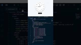🔥 I Created an Analog Clock Using HTML, CSS & JavaScript! ⏰ #shorts Guide