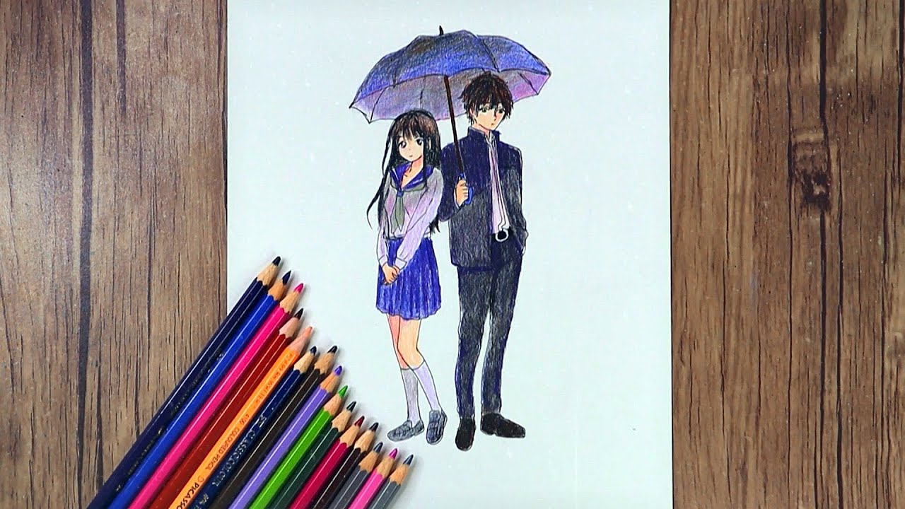 Anime couples drawings HD wallpapers  Pxfuel