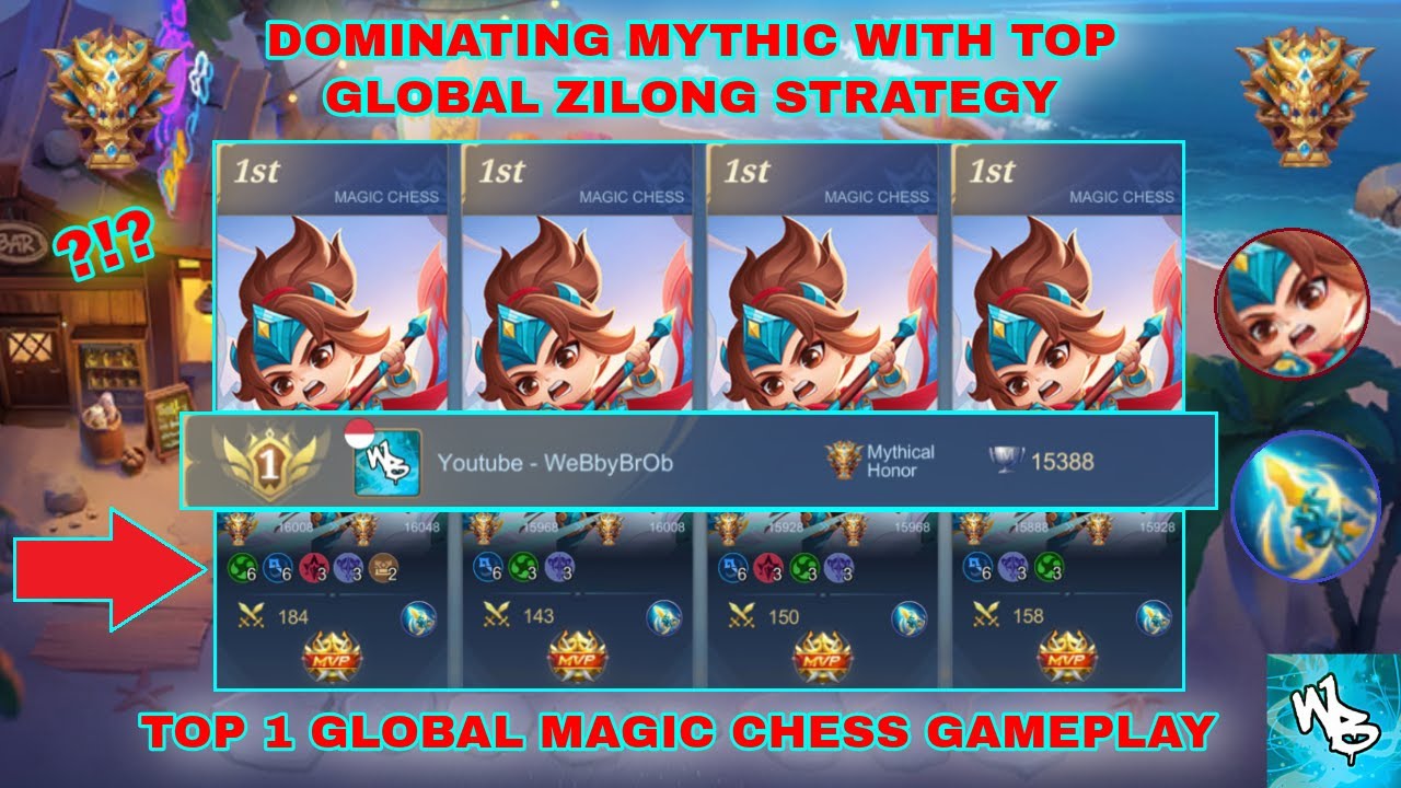 Magic Chess Ranking System STRONGEST MID GAME STRATEGY FT. ZILONG - MAGIC CHESS BEST SYNERGY ...