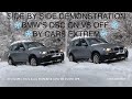 Side by Side Demonstration of BMW‘s DSC ON VS OFF in DEEP SNOW | xDrive | 20% INCLINE | BMW X3 3.0d