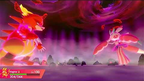 Pokemon Sword - Battling Dynamax Lurantis (1)