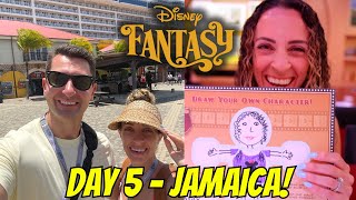 Disney Fantasy Silver Anniversary at Sea Day 5!  Falmouth, Jamaica, Aquaduck and Animation Dinner!