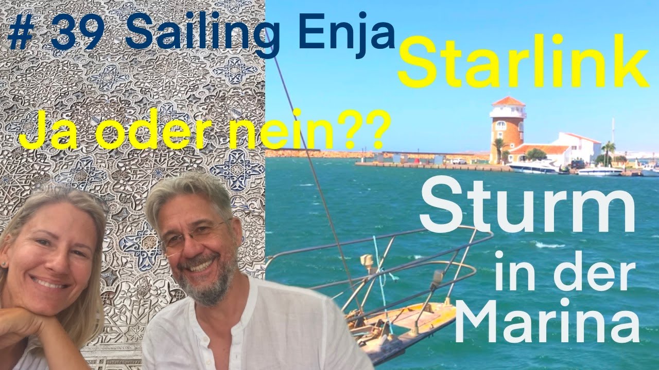 ⁣Starlink ja oder nein? Sturm in der Marina!