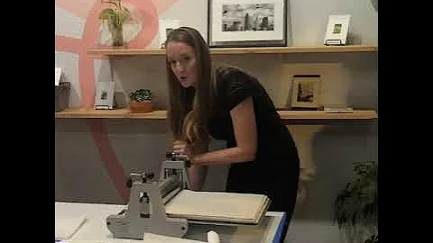 Sarah Royer photogravure print demonstration.