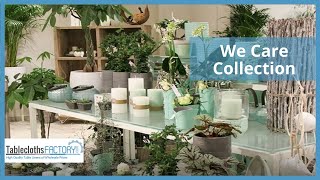 We Care Collection | Work from Home Décor | Tableclothsfactory.com
