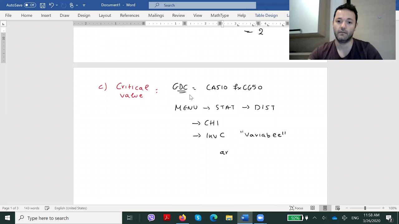 Chi squared worked example 2 - YouTube