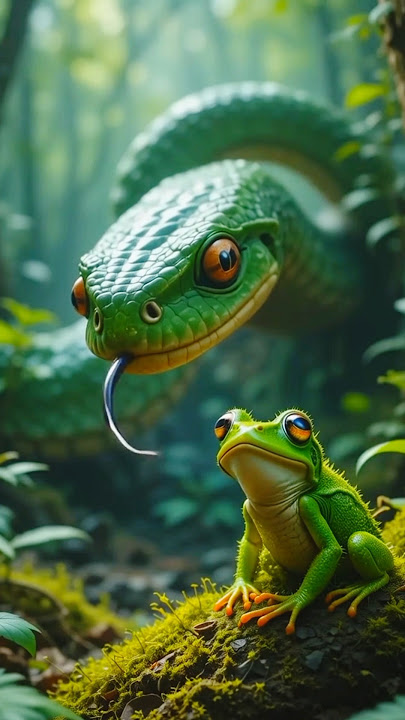 Brave Little Frog's Big Journey | Ai Kids Short Story | #bravelittlefrog #shortsfeed #trendingshorts