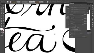 DIGITISE TYPE ADOBE ILLUSTRATOR | Calligraphy Brush Writing