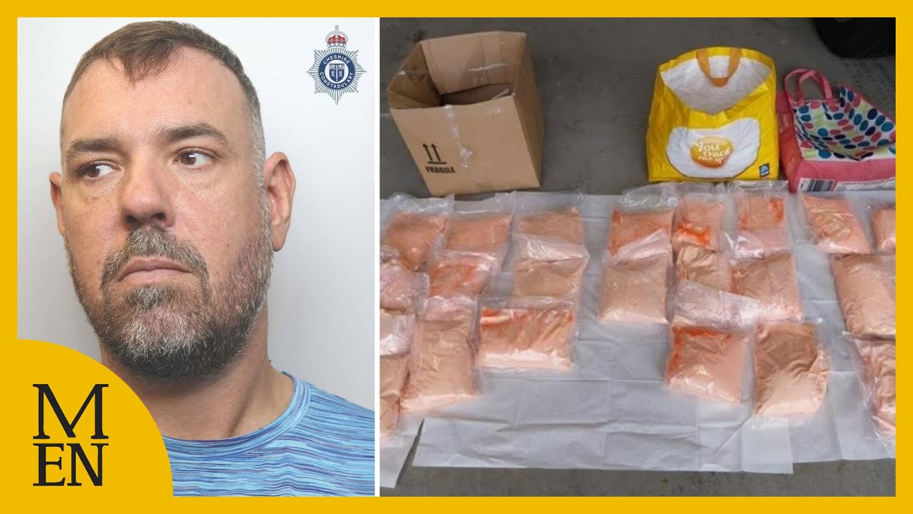 Moment police bust drug dealer pulled over for texting while driving