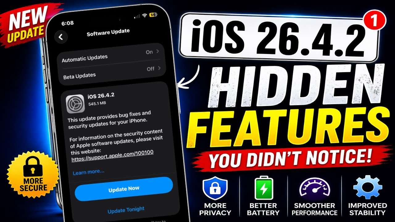 iOS 26.4.2 Hidden Features You Didn’t Notice! 🔥 | New iPhone Update ...