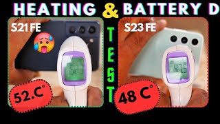 Samsung S21fe 888 vs S23fe Battery Drain & Heating Test   Shocking Result