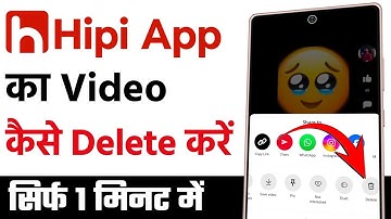hippi app ka video delete kaise kare | hipi app ka video delete kaise kare