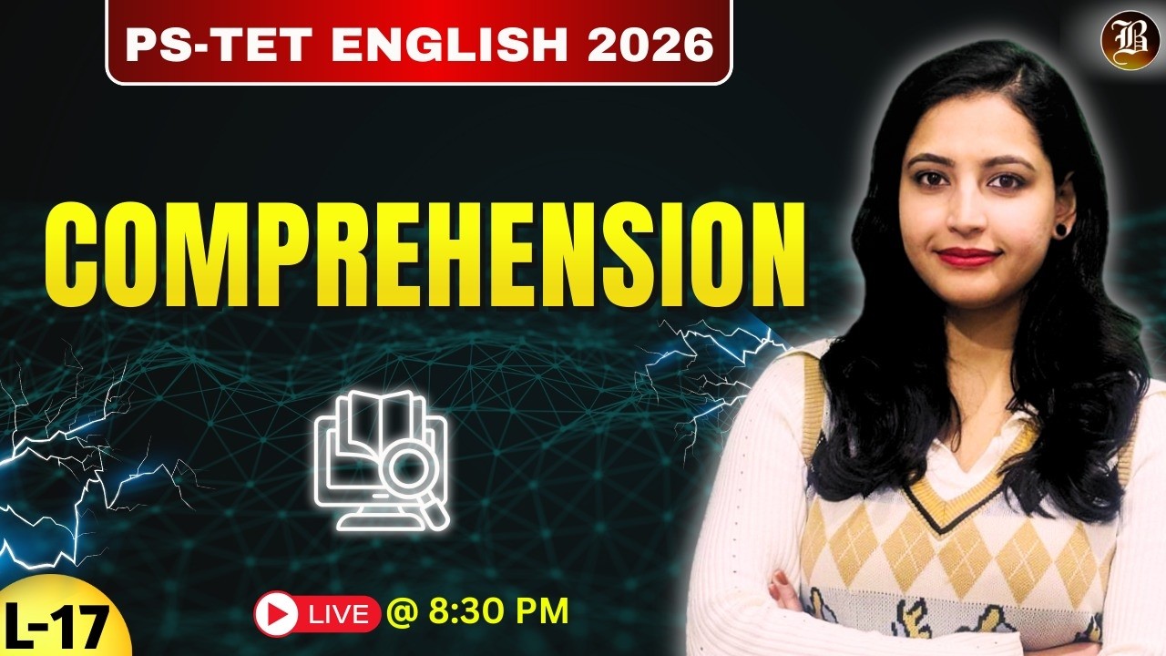 PSTET English 2026 | Comprehension  Part-16 | FREE Live Class (Paper-2)