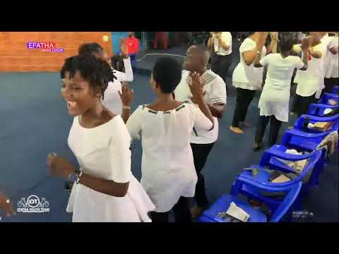 Efatha Youth Team  Mass Choir  Ministering at Efatha Church Tanzania 2102202   Song NIMEMUONA