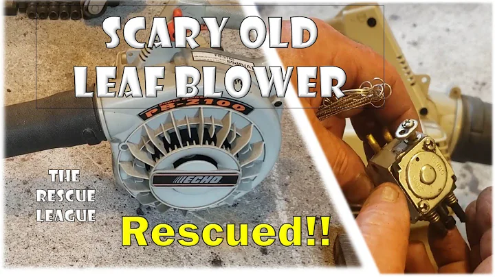 Rescued! Old Japanese Echo PB 2100 Leaf Blower. It works! I cleaned the carb & it works BETTER!