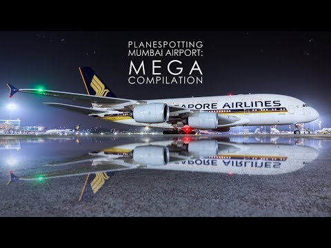 Mumbai Airport | Airside | Night Plane Spotting | MEGA Compilation