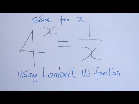 Solving an Exponential