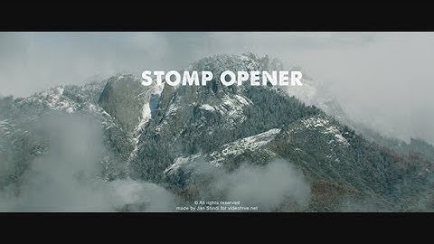 After Effects Template: Stomp Opener