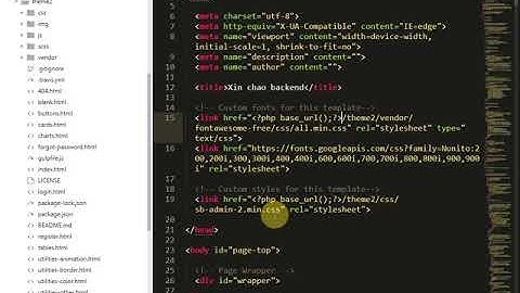 03 Cài đặt giao diện FrontEnd va BackEnd p2