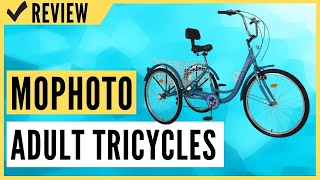 MOPHOTO Adult Tricycles 7 Speed 24/26 Inch Three Wheel Bike Cruiser Trike  Review - YouTube