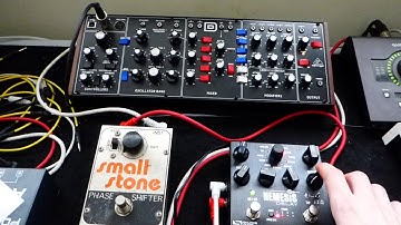Behringer Model D, EHX Small Stone & Source Audio Nemesis Delay