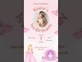 1st Birthday invitation🎀…..#1stbirthday #1stbirthdayparty #birthdayinvitation #canva #einvites #yt