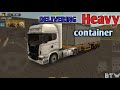 Delivering heavy container with SKAVIA R580 TRUCK/ Grand truck simulator gameplay || BTW