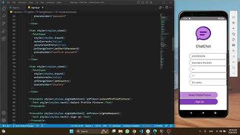 React Native Chat Application | Sign Up Process | Java Institute