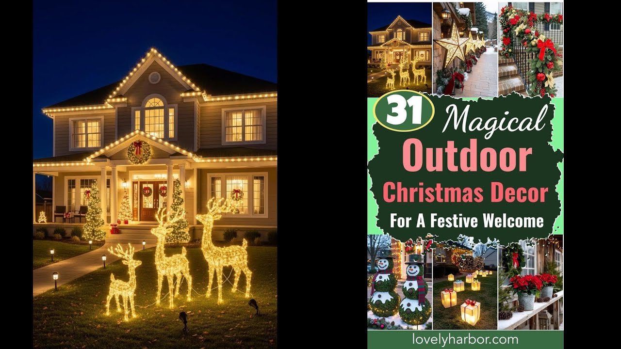 31 Outdoor Christmas Decorations Ideas for a Magical Welcome