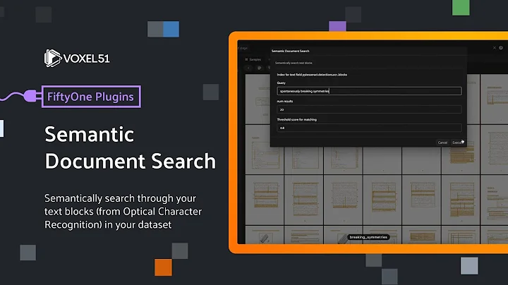 FiftyOne Computer Vision Plugins: Semantic Document Search