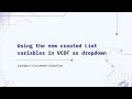 Create Dropdows fast for validation and correction