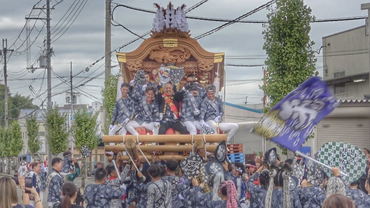 2025.10.18 富田林市【平町】だんじり 企業団地パレード 美具久留御魂連合会