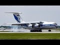 Volga-Dnepr Ilyushin IL-76 (IL76) landing & departing Montreal (YUL/CYUL)