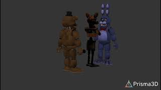 Fnaf P3D Freddy Vs Phantom Foxy (Fight Animation)