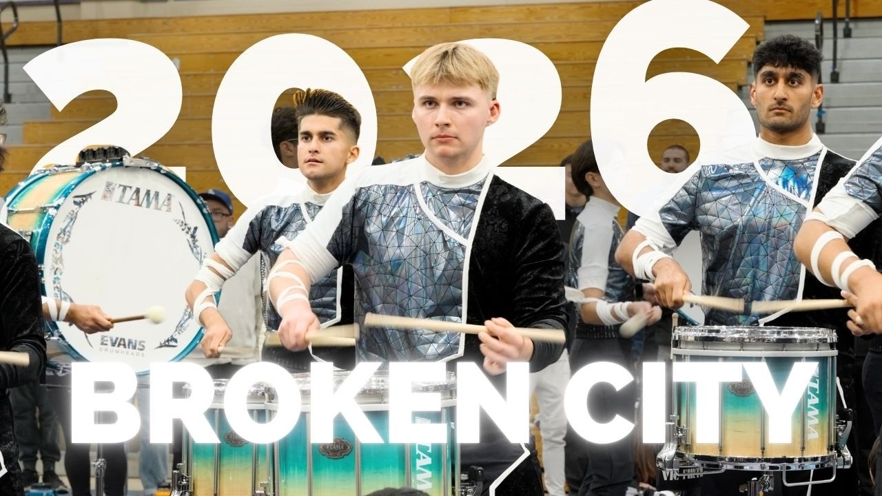 Broken City Percussion 2026 - First Look - Battery Warm Ups at Premiere Show