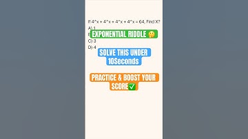 Solve this Exponential Puzzle before the answer is displayed📱❓😍 #seo #ytshorts #exponents #sat