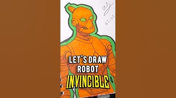 How to color Robot from Invincible! #invincible #art #tutorial #howtodraw #howto #coloring #artist