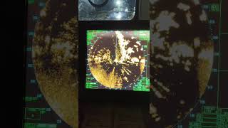 scary, the radar on the ship's bridge during a storm #ocean #lautan #newyork