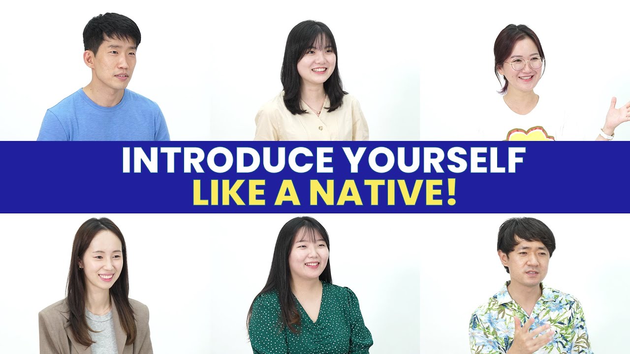 How do Koreans actually introduce themselves?