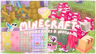 7 NEW Minecraft pe 1.20+ addons/texture packs 🤍