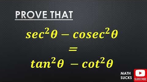Verifying Trigonometric Identities, Trigonometry Proofs Ex 6, Math Sucks