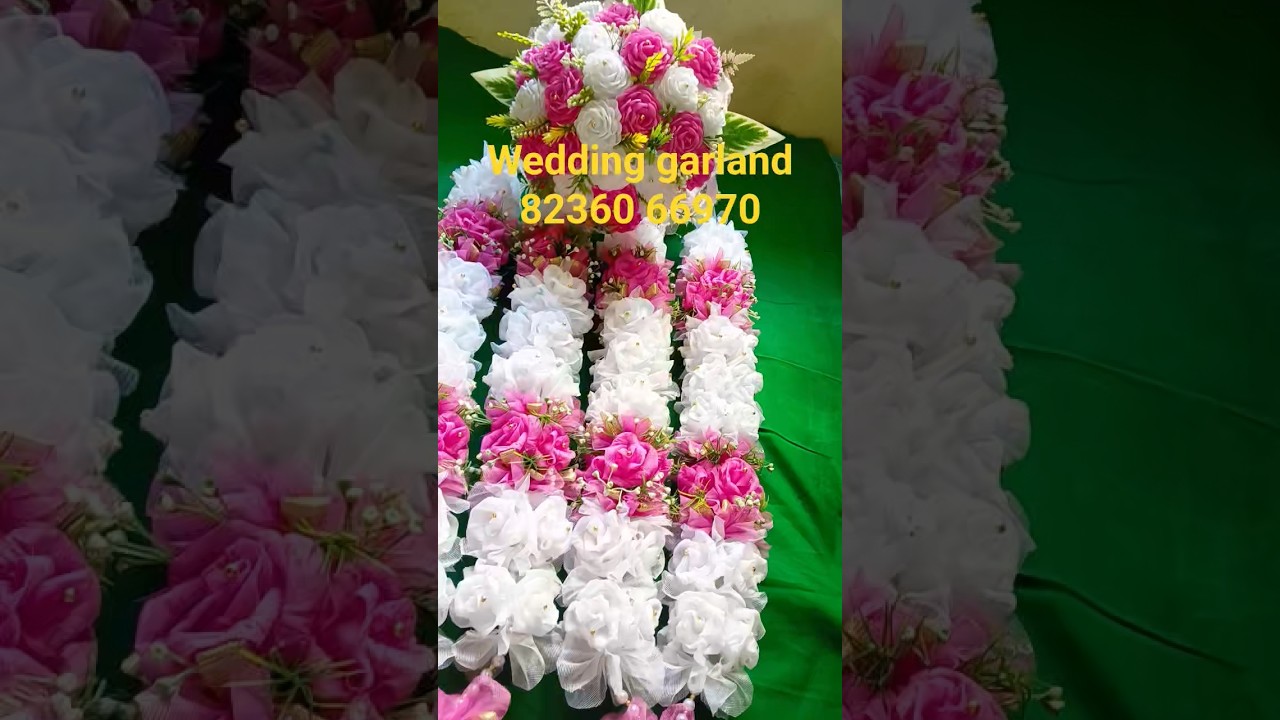 क्रिश्चियन शादी माला#ऑर्गेंडी क्लॉथ#wedding garland#short video# Smita toppo gallery#
