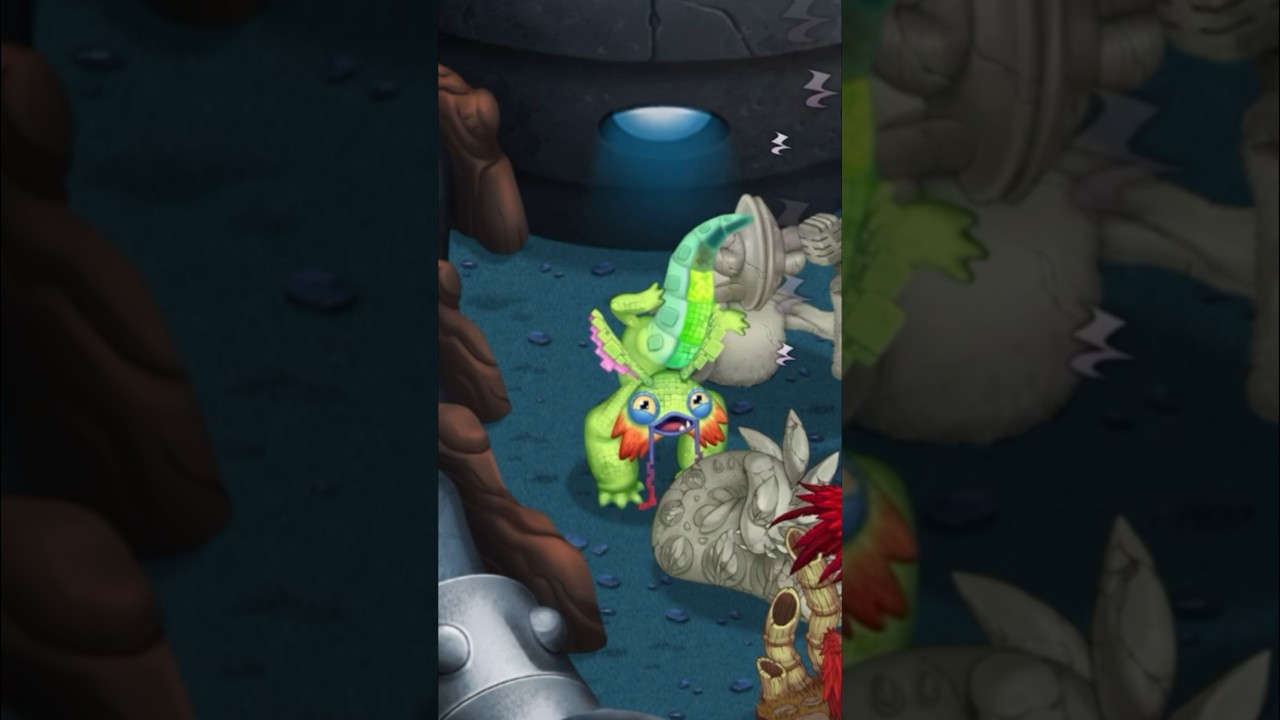 Waking up Pixolotl! #msm #gaming #mysingingmonsters #wublinisland #shorts