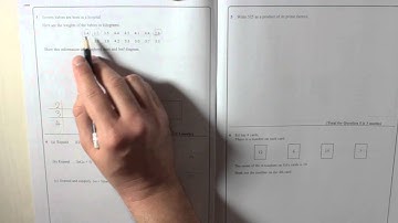 Edexcel GCSE Paper 1 June 2013 Question 3 - Stem and Leaf