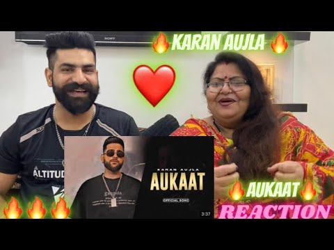 Reaction With Mom | Aukaat Karan Aujla| New Song 2022  | Reaction video | @Rishis world New Punjabi