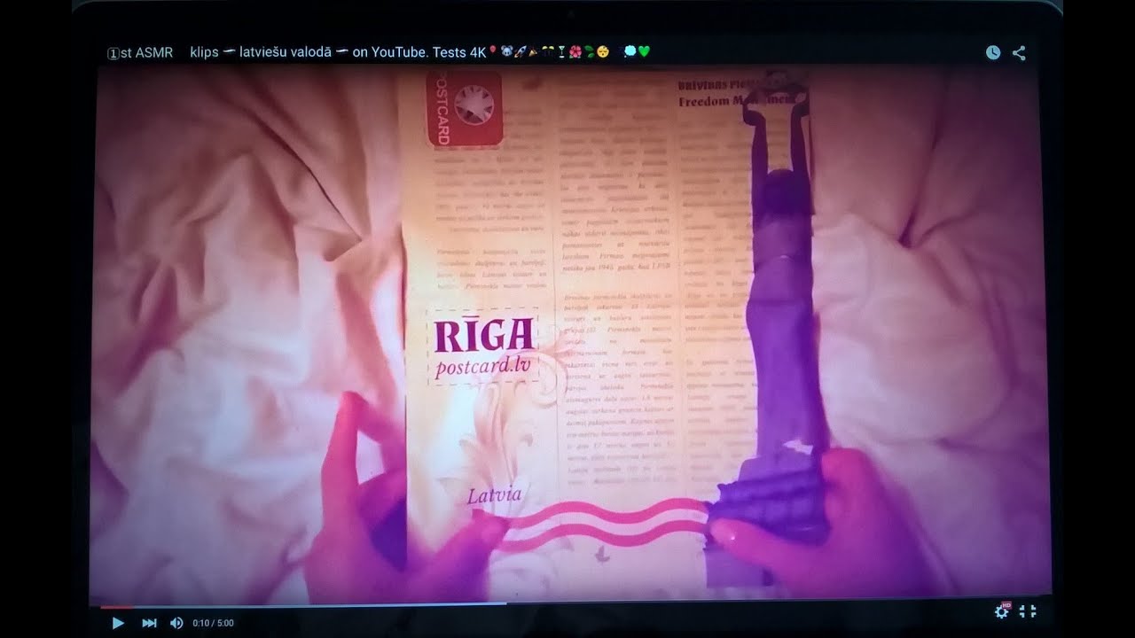 autonomous sensory meridian response (asmr 1⃣st ASMR 🎥klips 🇱🇻 latviešu valodā 🇱🇻 on YouTube. Tests 4K🎈🐭🚀🎉🎊🍸🌺🍃😴💤💭💚